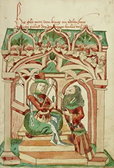 Treasure Prints: King Avenir Receiving Barlaam's Precious Gem; Barlaam und Josaphat