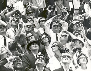 Kennedy Space Centre Gallery: King Baudouin and Queen Fabiola of Belgium watch Apollo 10 lift off..., Florida, USA, 1969