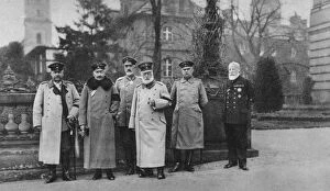 The King of Bavaria visiting the Imperial German Army headquarters, 1917
