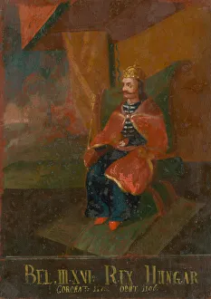 Croatia Prints: King Bela III of Hungary and Croatia, First half of the 18th cent Creator: Anonymous