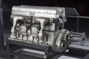 Propulsion Prints: King-Bugatti U-16 Engine, 1919. Creator: Duesenberg Motors Corporation