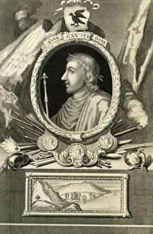 Oval Shaped Gallery: King Canute the Dane, 1732. Creator: George Vertue