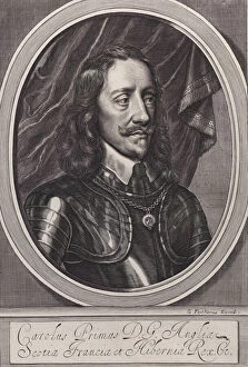 Charles I Of England Gallery: King Charles I, ca. 1658.. Creator: William Faithorne