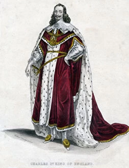 Charles I Gallery: King Charles I, (mid 19th century).Artist: Ed Hargrave