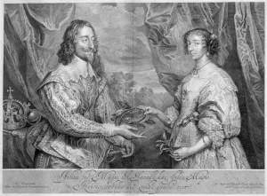 Sir Anthony Prints: King Charles I and Queen Henrietta Maria, 1634 (1742). Artist: George Vertue