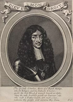King Of Great Britain And Ireland Collection: King Charles II, 1660-70. Creator: William Faithorne