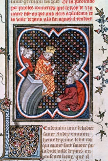 King Charles of Navarre preaching, 1375-1379