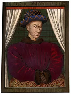 La Pucelle Dorleans Gallery: King Charles VII of France (1403-1461), c1445 (1849)