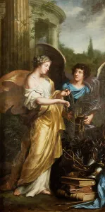 David Klöcker Ehrenstrahl Prints: King Charles XI's upbringing. Allegory, 1668. Creator: David Klocker Ehrenstrahl