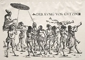 1473 1531 Prints: The King of Cochin. Creator: Hans Burgkmair (German, 1473-1531)