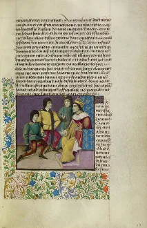 Recto Prints: A King at Court, about 1460-1470. Creator: Unknown