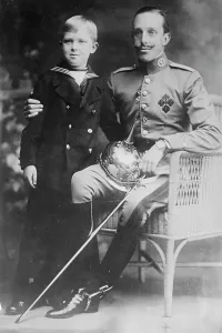 Bourbon De Alfonso Prints: King and Crown Prince of Spain, 1915, 1915. Creator: Bain News Service