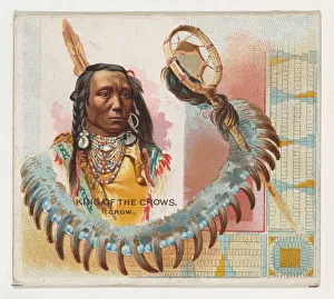 Teton Sioux Prints: King of the Crows, Crow, from the American Indian Chiefs series (N36) for Allen &amp