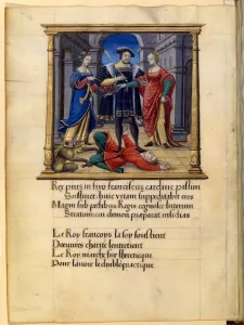 House Valois Prints: The king crushing the heresy, ca 1531