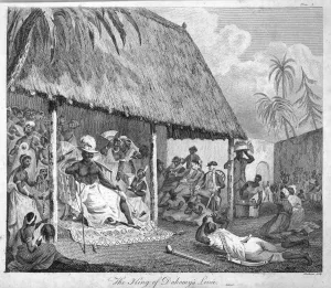 Levee Prints: The King of Dahomeys levee, 1793. Artist: Francis Chesham