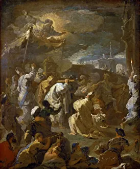 King David bearing the Ark of the Covenant into Jerusalem