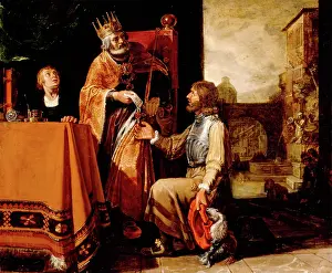 Duty Prints: King David Handing the Letter to Uriah, 1611. Creator: Pieter Lastman