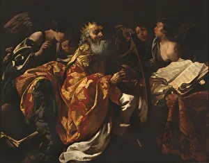 Lucky Charm Collection: King David playing his harp