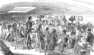 Bidder George Parker Prints: The King of Denmark dining on board the Cygnus
