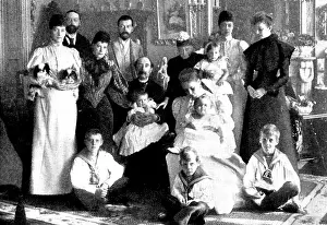 Relationship Prints: The King of Denmark's Eightieth Birthday: a royal group at Copenhagen