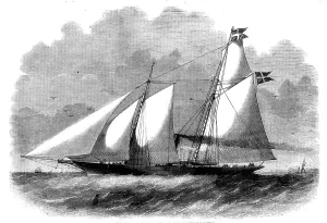 Sails Prints: The King of Denmark's New Steam-yacht the Falkin
