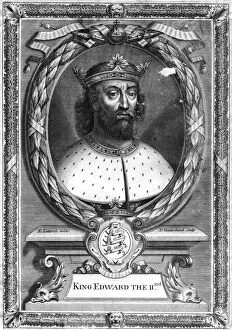 King Edward II of England, (17th century).Artist: P Vanderbanck