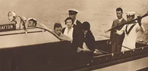 Daily Express Prints: King Edward Returning to His Yacht from the Island of Rab, 1937