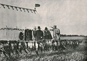 King Of Britain Gallery: King Edward VII inspecting the bag at Sherborne Estate, 1902, (1910). Creator: Unknown