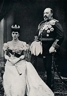Sir Richard Holmes Prints: King Edward VII and Queen Alexandra, c1902 (1911). Artist: WS Stuart