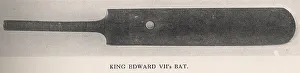 Cricket Bat Prints: King Edward VIIs cricket bat, 1912