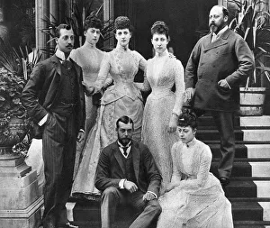 Images Dated 17th August 2007: King Edward VIIs family, Marlborough House, London, c1890 (1935)
