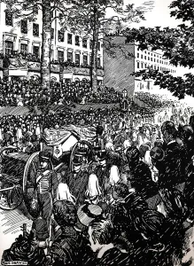 Shaw Prints: King Edward VIIs last journey through London: the funeral cortege in Piccadilly