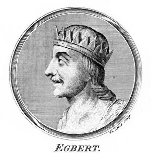 Egbert Of Wessex Gallery: King Egbert of Wessex, first king of all England.Artist: W Lewis