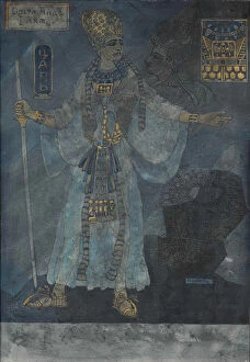 Schwarz Gallery: The King of Egypt. Costume design for the opera Aida by Giuseppe Verdi, c. 1900