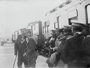 Bulgaria Prints: King Ferd. whispers to Prince Boris, (1912?). Creator: Bain News Service