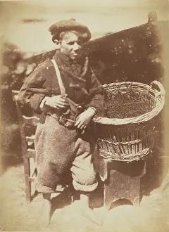Fisherman Prints: The King Fisher, Newhaven, 1843-1847. Creator: Hill & Adamson
