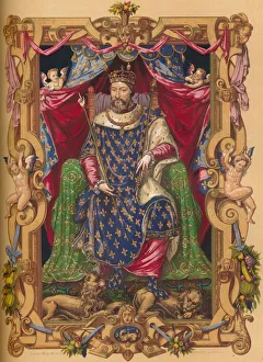 Sceptre Prints: King Francis I of France, 16th century, (1849). Creator: Edward May