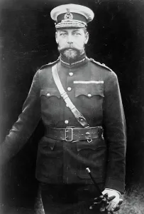 King George of England in uniform, Rotary Photo, 1910. Creator: Bain News Service