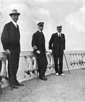 Admiral Of The Fleet Gallery: King George I of Greece with Commodore Keppel and Lord Howe, Corfu, Greece