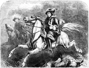 Images Dated 17th March 2007: King George II at the battle of Dettingen, 1743