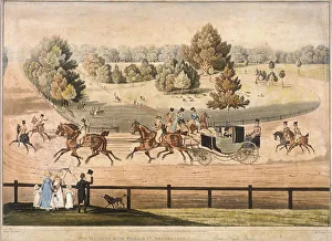 Dubourg Prints: King George IV riding through Hyde Park, London, 1831. Artist: Matthew Dubourg