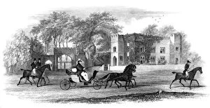 King George IV taking his favourite exercise, near the Sandpit Gate, Windsor Park, 1820s.Artist: Melville