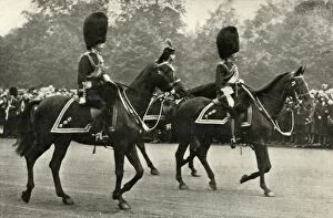 King Of Britain Gallery: King George Riding With the Late King George V and the Prince of Wales, 1928. 1937