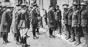 Battalion Gallery: King George V with the 7th Battalion Sherwood Foresters, First World War, March 1918