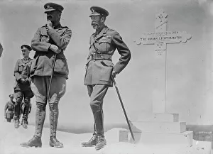 King George V on Butte De Warlencourt, 12 Jul 1917. Creator: Bain News Service