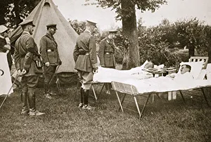 Recovering Prints: King George V conversing with wounded officers, France, World War I, 1916. Artist