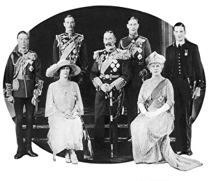 King George V and his family, c1930s