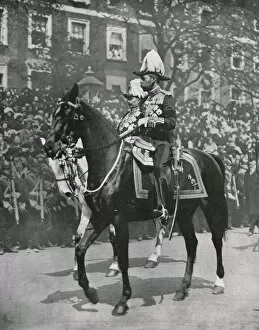 King Of Britain Gallery: King George V at the funeral of his father King Edward VII, London, 20 May 1910. Creator: Unknown