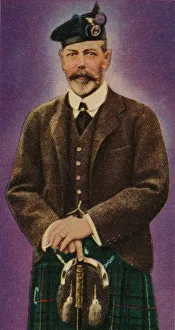 Tweed Prints: King George V in Highland dress, 1935