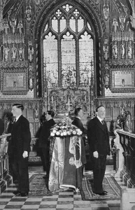 Sandringham Prints: King George V lying in state, Church of St Mary Magdalene